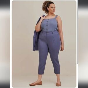 Torrid Linen Blend Trousers 20 NWT slate blue